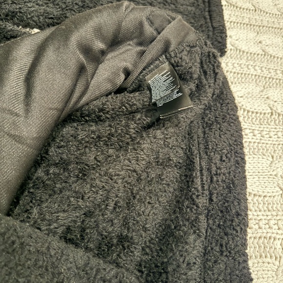 Black The North Face fuzzy collar-zip hoodie - Size L - Picture 4 of 6